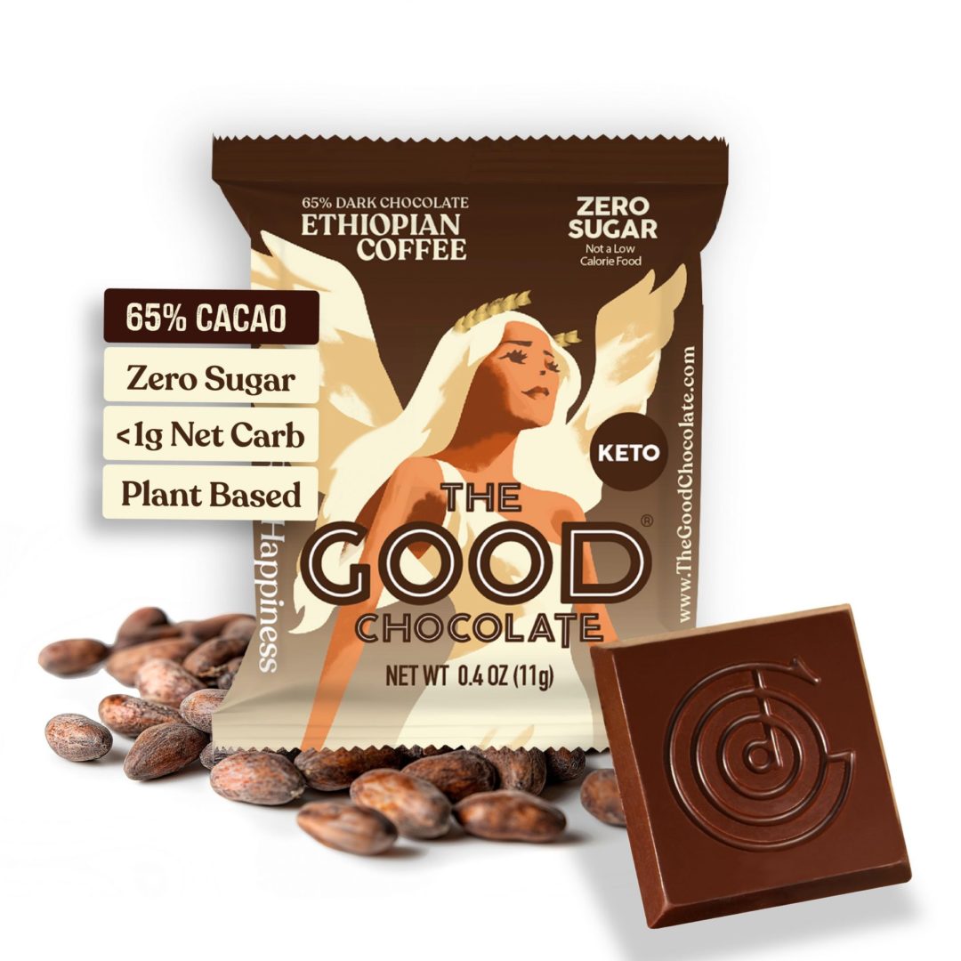 Ethiopian Coffee Dark Chocolate Square - Zero Sugar